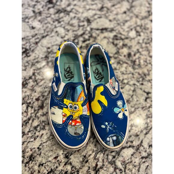 VANS SpongeBob slip on shoes men’s size 4.5 women’s 6 big boys size 4.5 - Picture 5 of 14